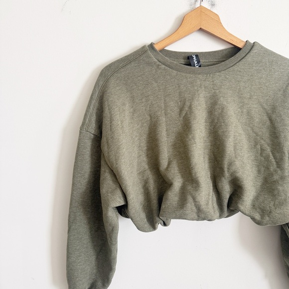 ALPHALETE BUBBLE CREW Crewneck long sleeve Sweatshirt in olive green size Med - Picture 5 of 8
